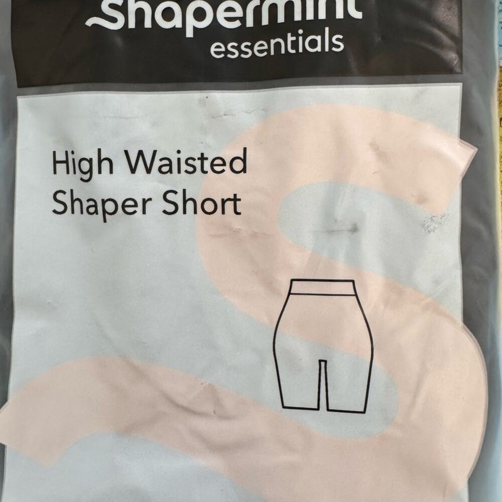 New SHAPERMINT High Waisted Body Shaper Shorts - Black Sz M/L